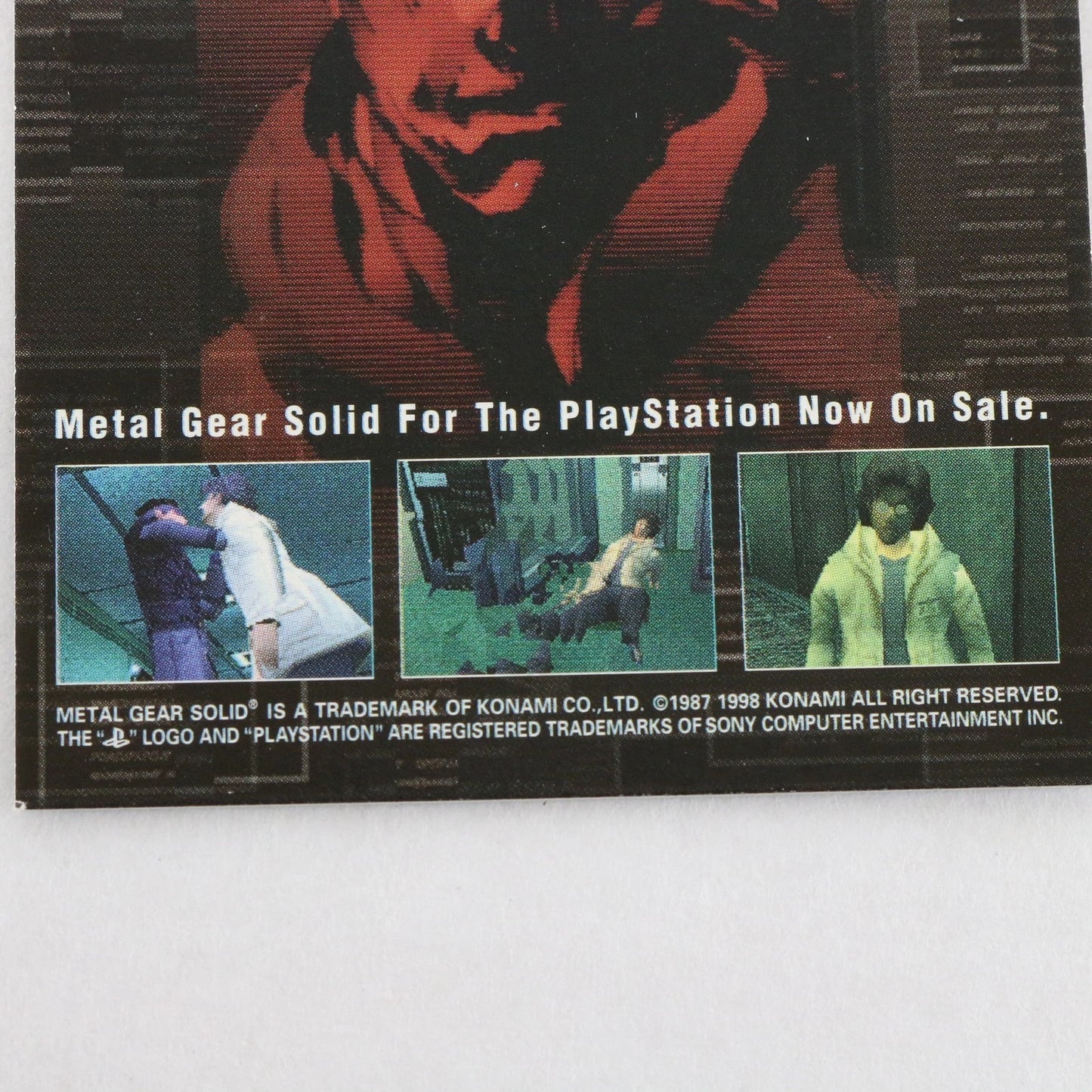 Metal Gear Solid Trading Card Otacon Hal Emmerich Checklist Konami Playstation