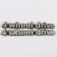 Lot Of 2 Jeep Cherokee XJ SJ Wagoneer 4 Wheel Drive Emblem Badges 5.75"