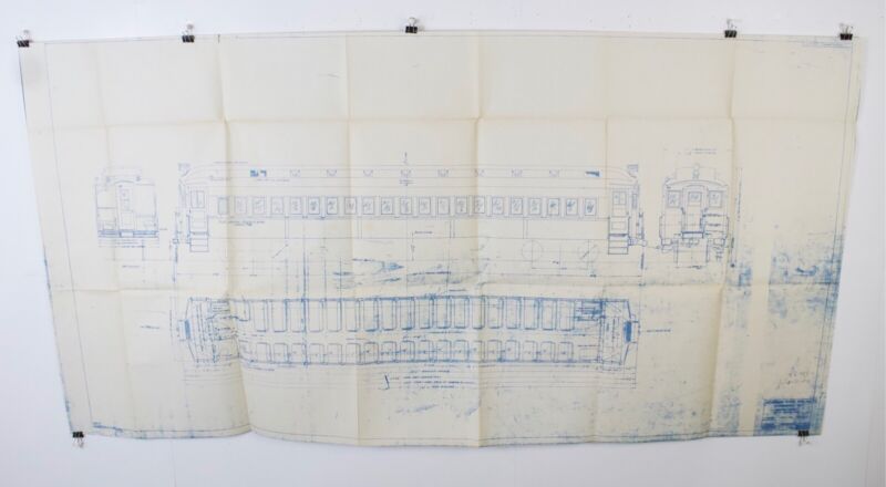 Pittsburgh 59��� Motor Car General Arrangement 192? 121950 Vintage Blueprint 60���