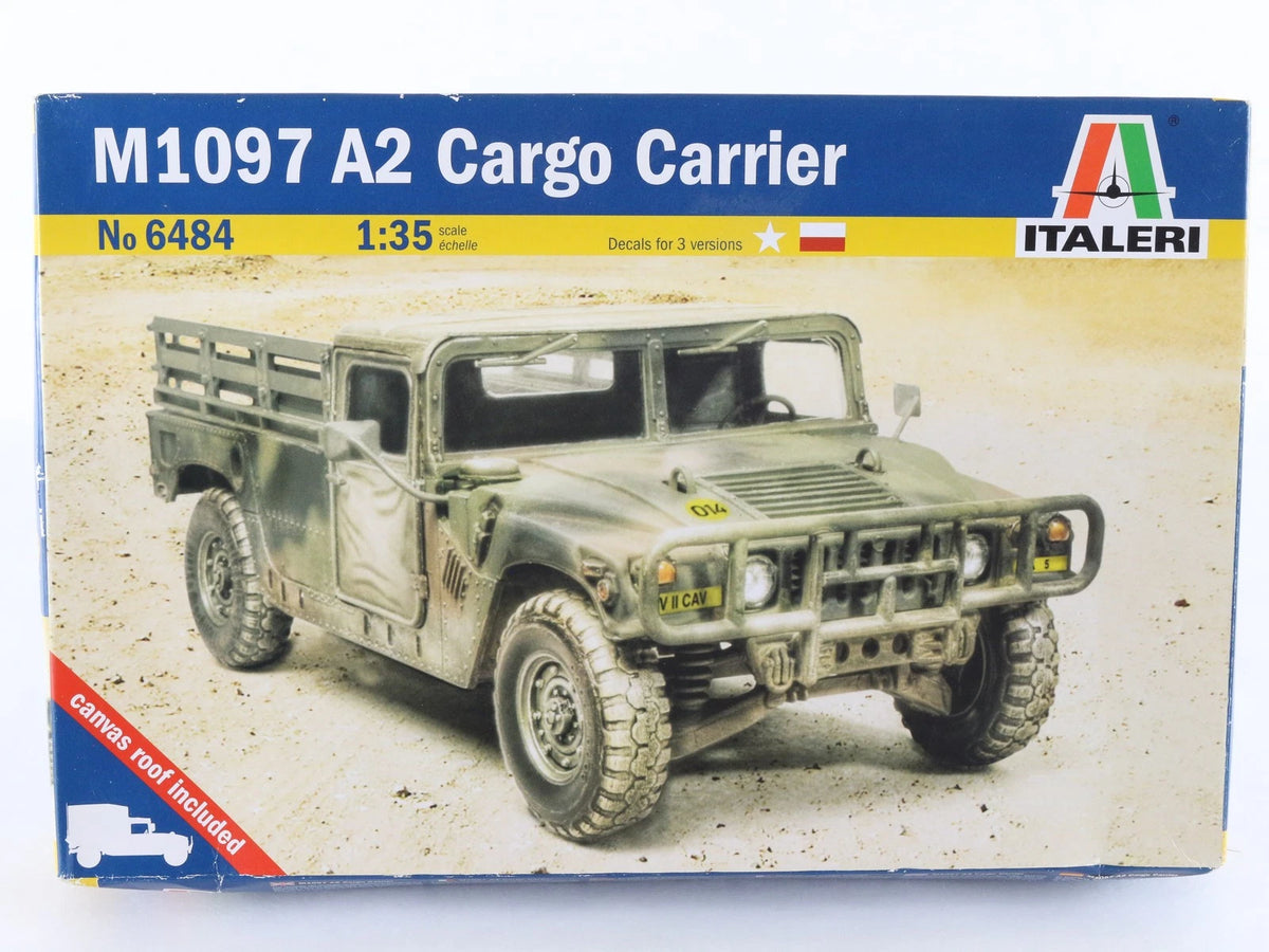 M1097 A2 Cargo Carrier Truck AM General Italeri 1:35 6484 Sealed Military Kit
