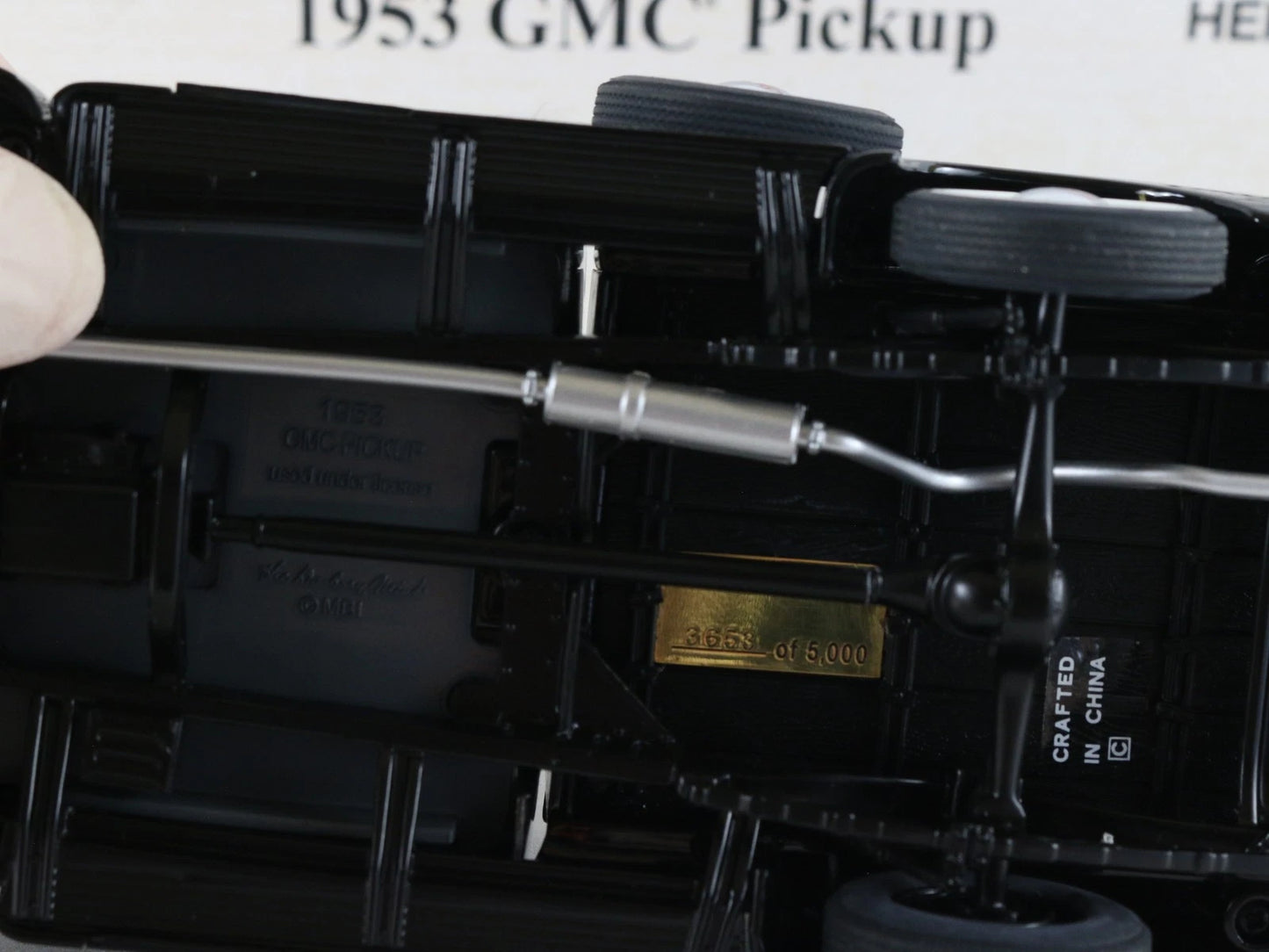 1953 Chevy GMC Pickup Truck Black Limited Danbury Mint 1:24 Diecast 3653/5000