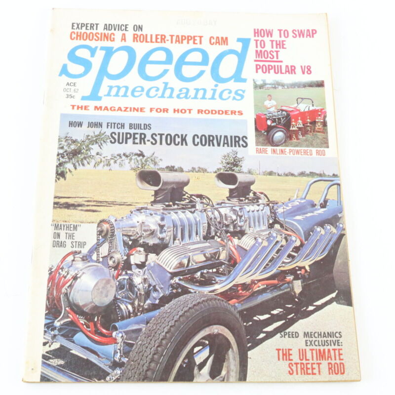 Speed Mechanics Rare Inline Powered Rod October 1962 Number 57