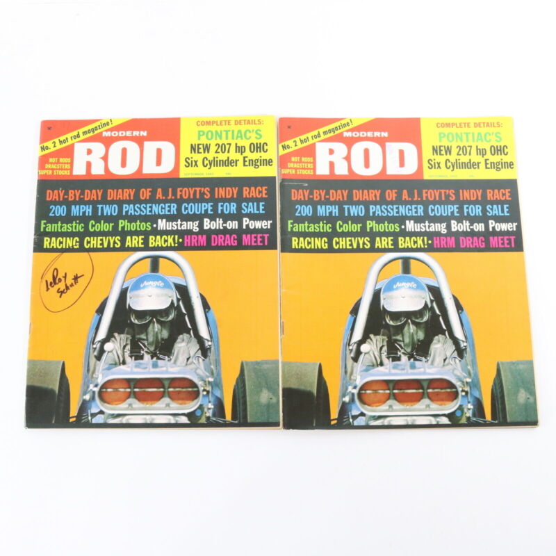 Lot Of 4 Modern Rod No 2 Hot Rod Aug & Sep 1965 Vintage Car Magazines