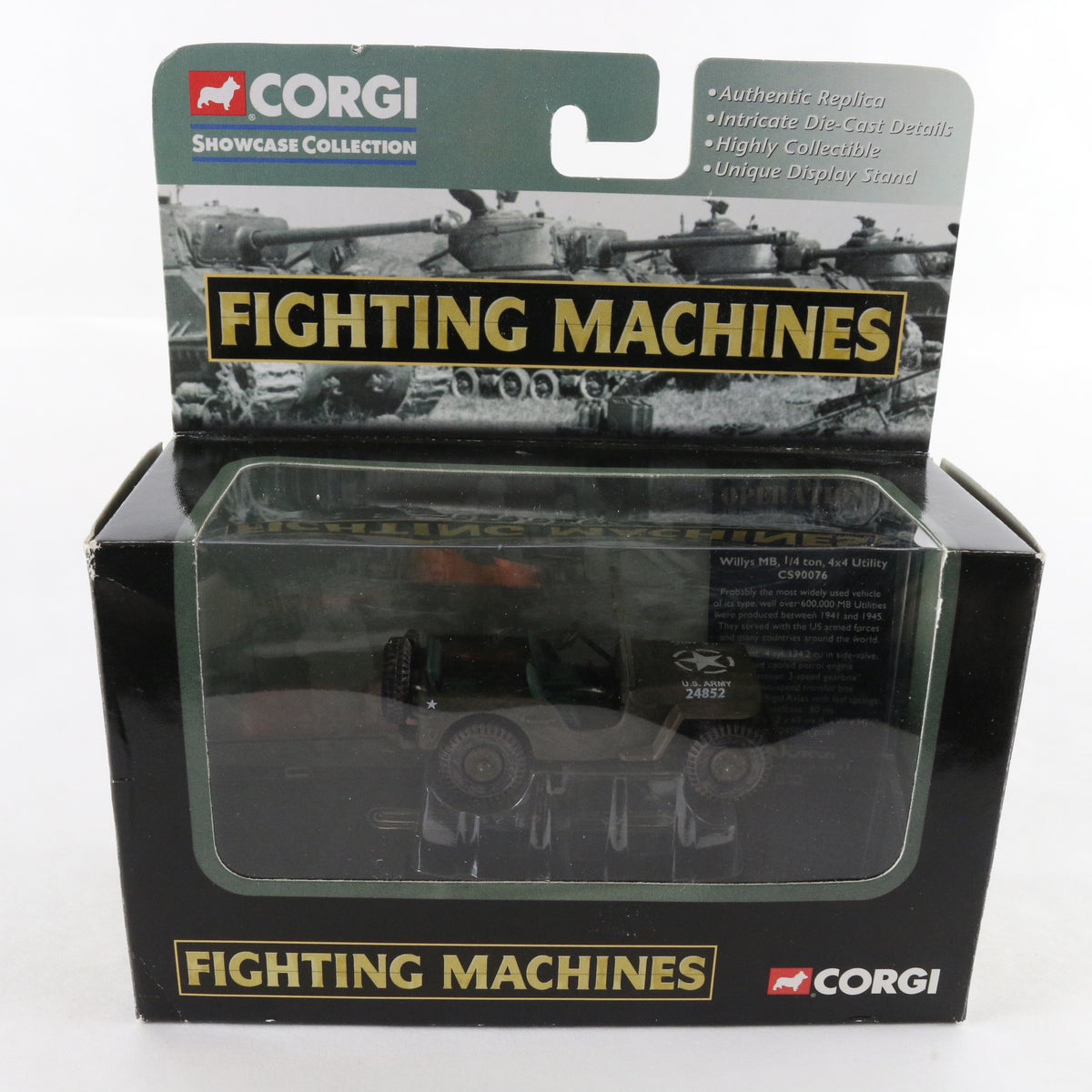 Willys MB 1/4 Ton 4x4 Utility Truck Fighting Machines Corgi CS90076