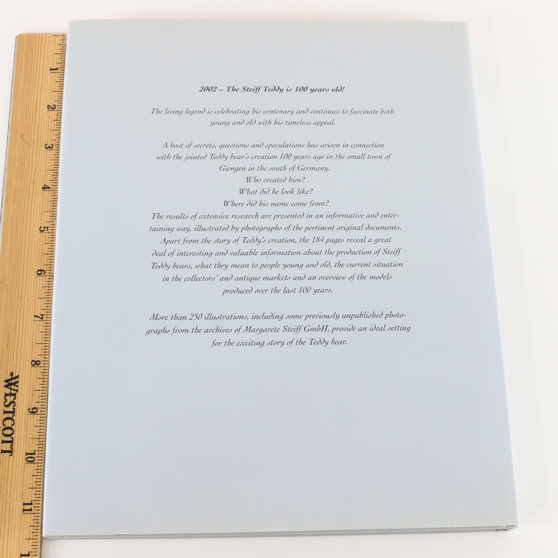 100 Years of Steiff Teddy Bears Company History Hardcover Gunther Pfeiffer
