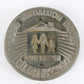 Vintage NEMA Gold Medallion Home Live Better Electrically Metal Medallion 3"