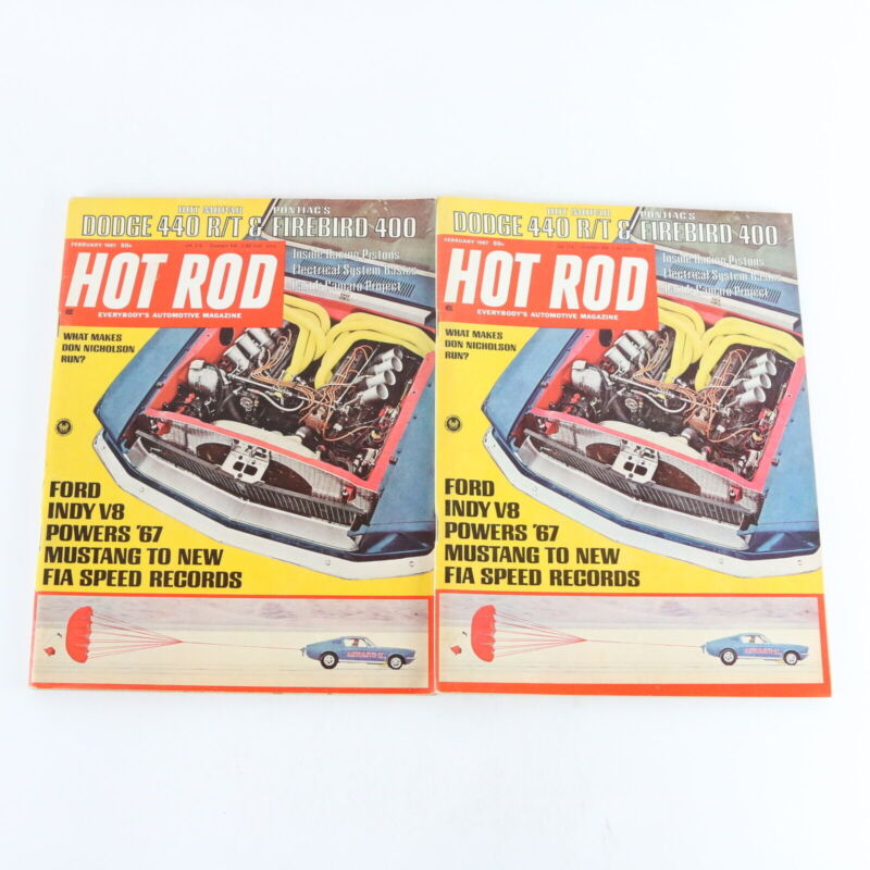 Lot Of 7 Hot Rod Dodge 440 R/t Firebird 400 Feb 1967 Vintage Car Magazines