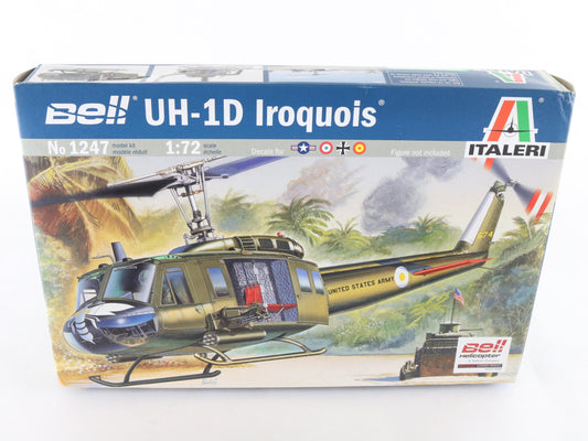 UH-1D Iroquois Helicopter US Army Bell Italeri 1:72 1247 Military Kit