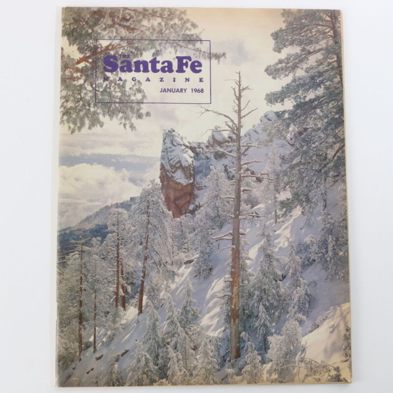 Vintage Santa Fe Railroad Magazine January 1968 Vol Lxi No 2