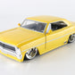 1967 Chevy Nova SS Big Time Muscle Yellow Jada Toys Model Car 1:24