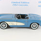 1961 Chevy Corvette Convertible Blue White Limited Danbury Mint 1:24 AS-IS