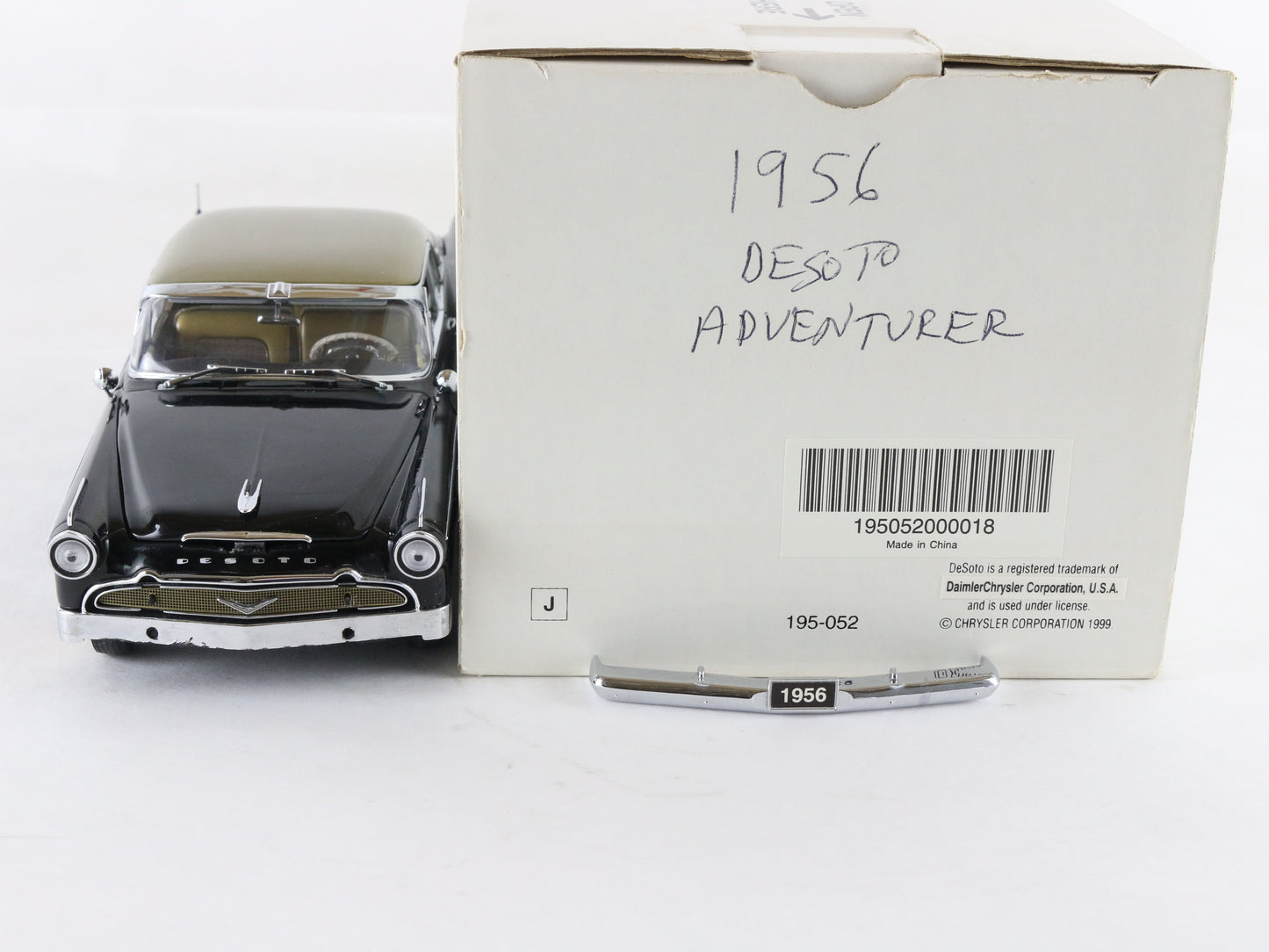 1956 Desoto Adventurer Black Gold Danbury Mint 1:24 Diecast Model Car