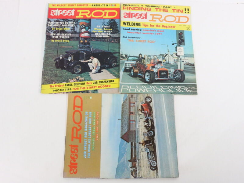 Lot Of 7 Street Rod Vintage Car Magazines May June July Aug Sep Oct Dec 1972 75c