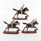 Lot Of 3 Confederate Cavalry American Civil War SD Soldiers 2.5" Figures