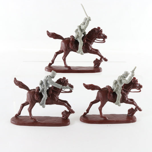 Lot Of 3 Confederate Cavalry American Civil War SD Soldiers 2.5" Figures