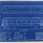 Milwaukee Electric Plan & Elevation Parlor Car 98 Trolley Blueprint 1923 11"