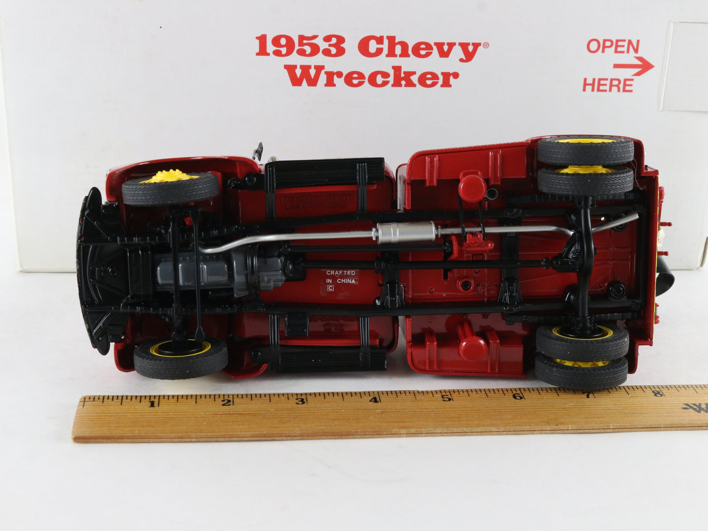 1953 Chevy 1-Ton Wrecker DM Road Service Red Danbury Mint 1:24 Diecast Tow Truck