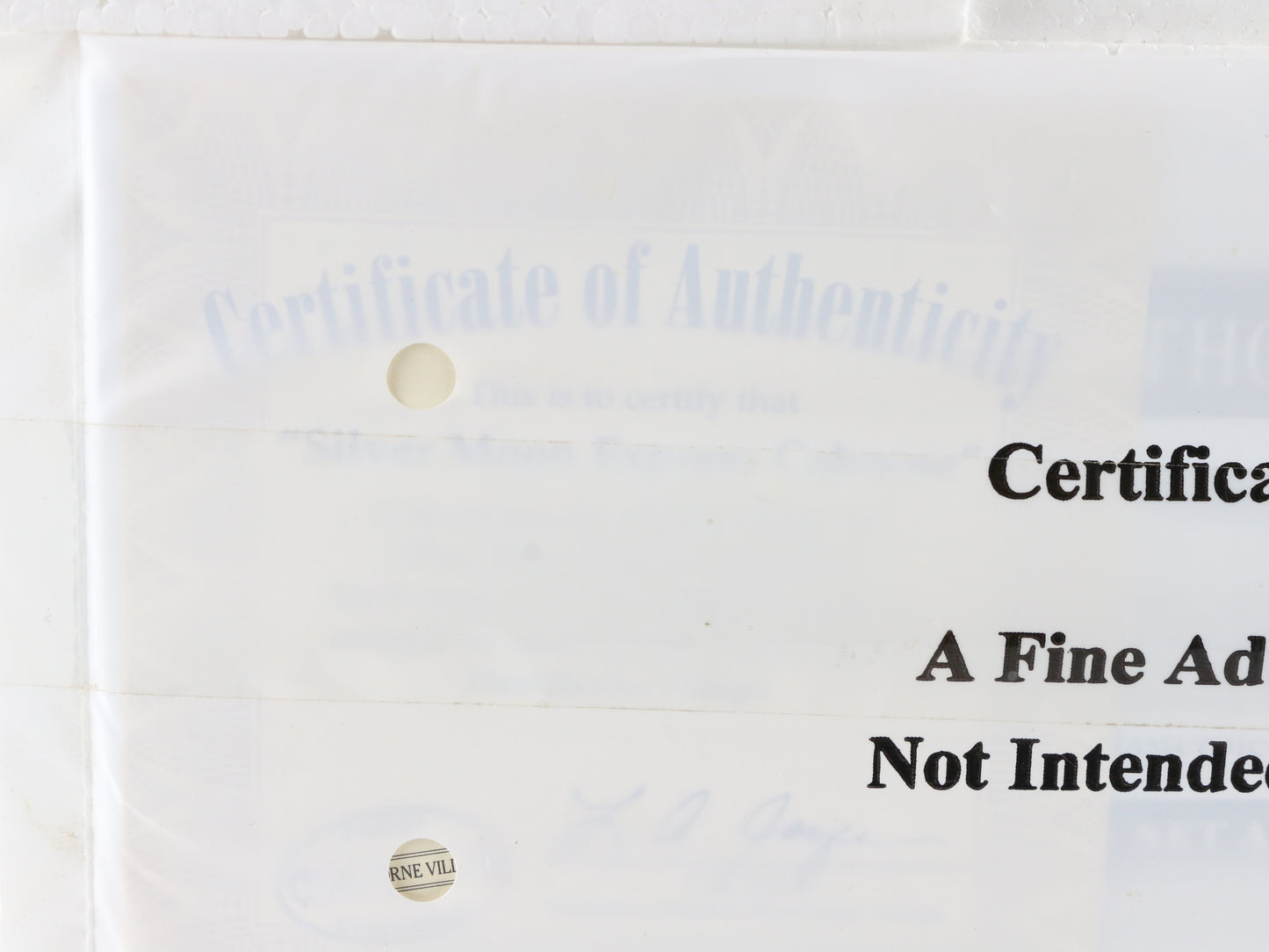 Hawthorne Village HO Silver Moon Express Caboose SEALED In Case