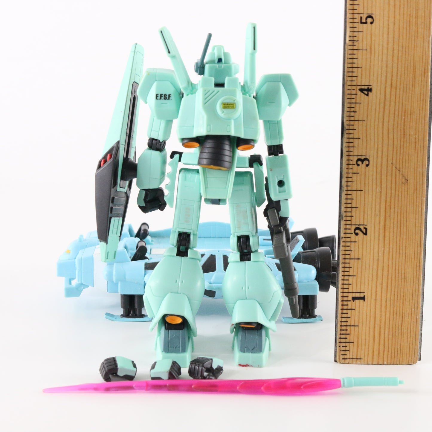 Gundam MSIA Rgm-89 Jegan & Base Jabber Mobile Suit Bandai Action Figure 4.5"