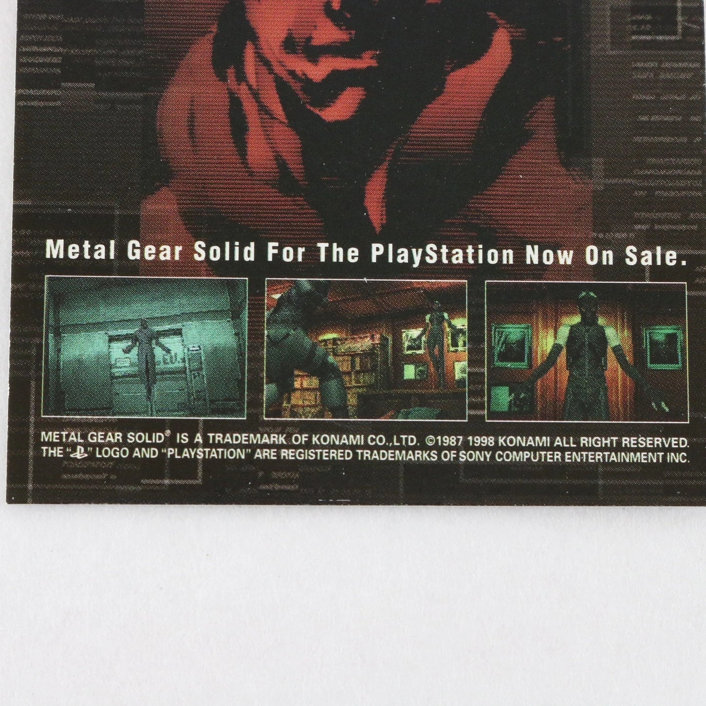 Metal Gear Solid Trading Card Psycho Mantis Checklist Konami Playstation