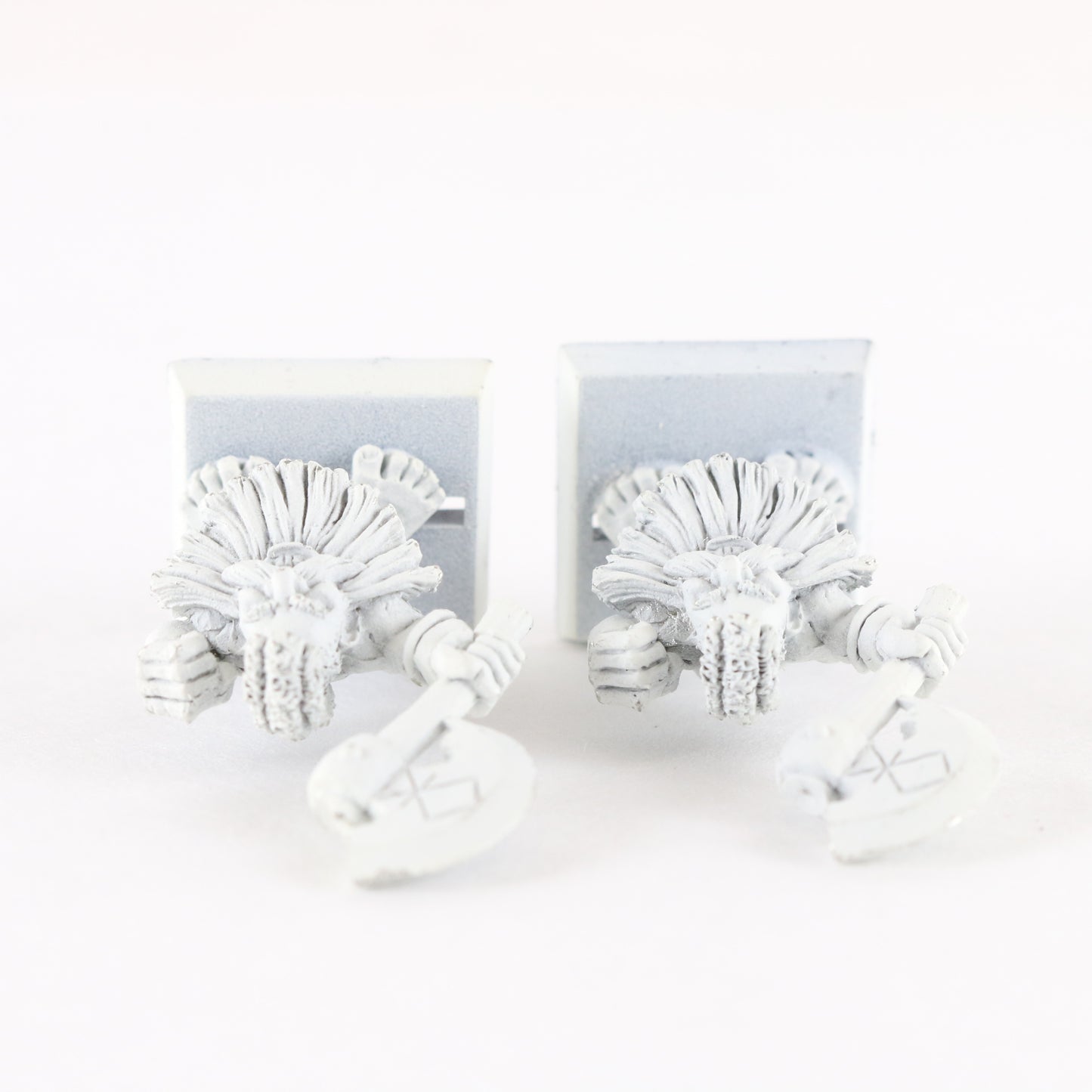Lot Of 2 Dwarf Troll Slayer Citadel Warhammer 8091/12 White Painted Figures