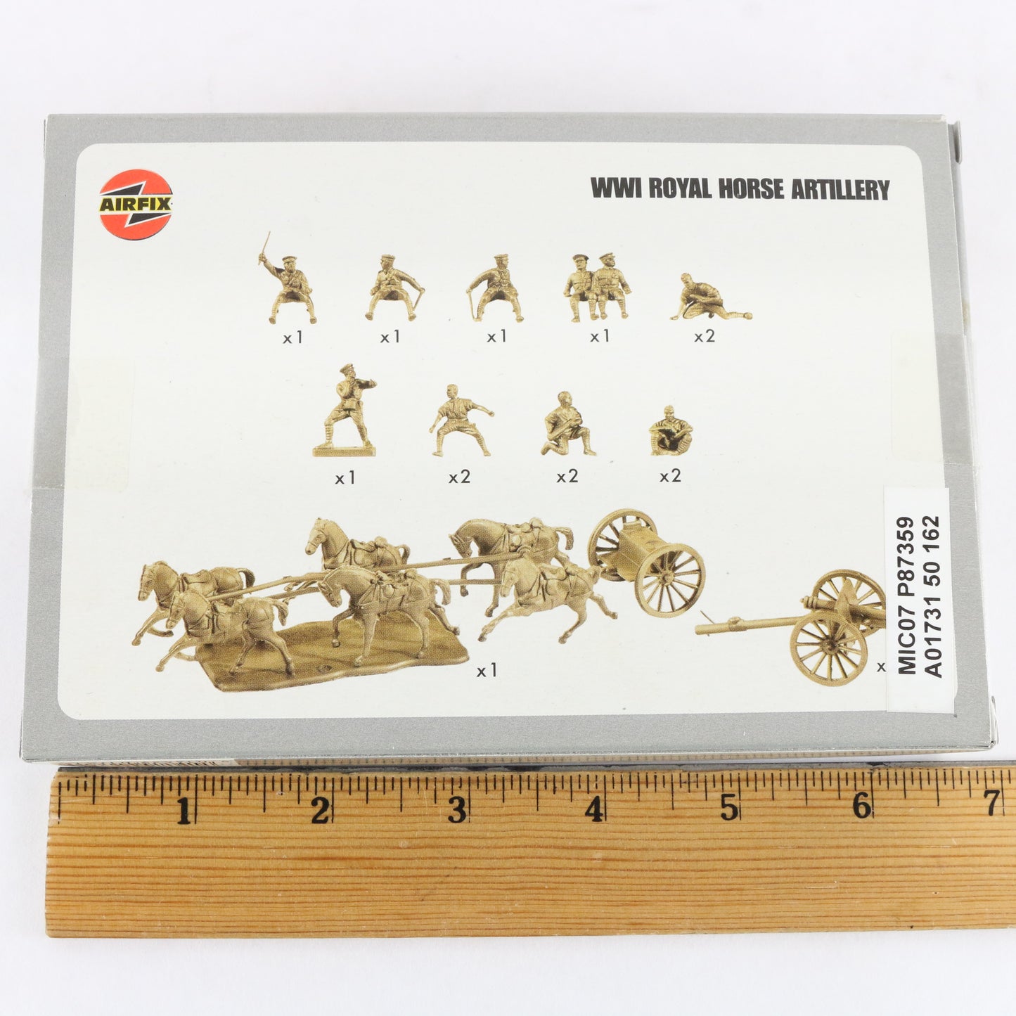 Royal Horse Artillery WWI British Airfix 1:72 A01731 Plastic Model Figures