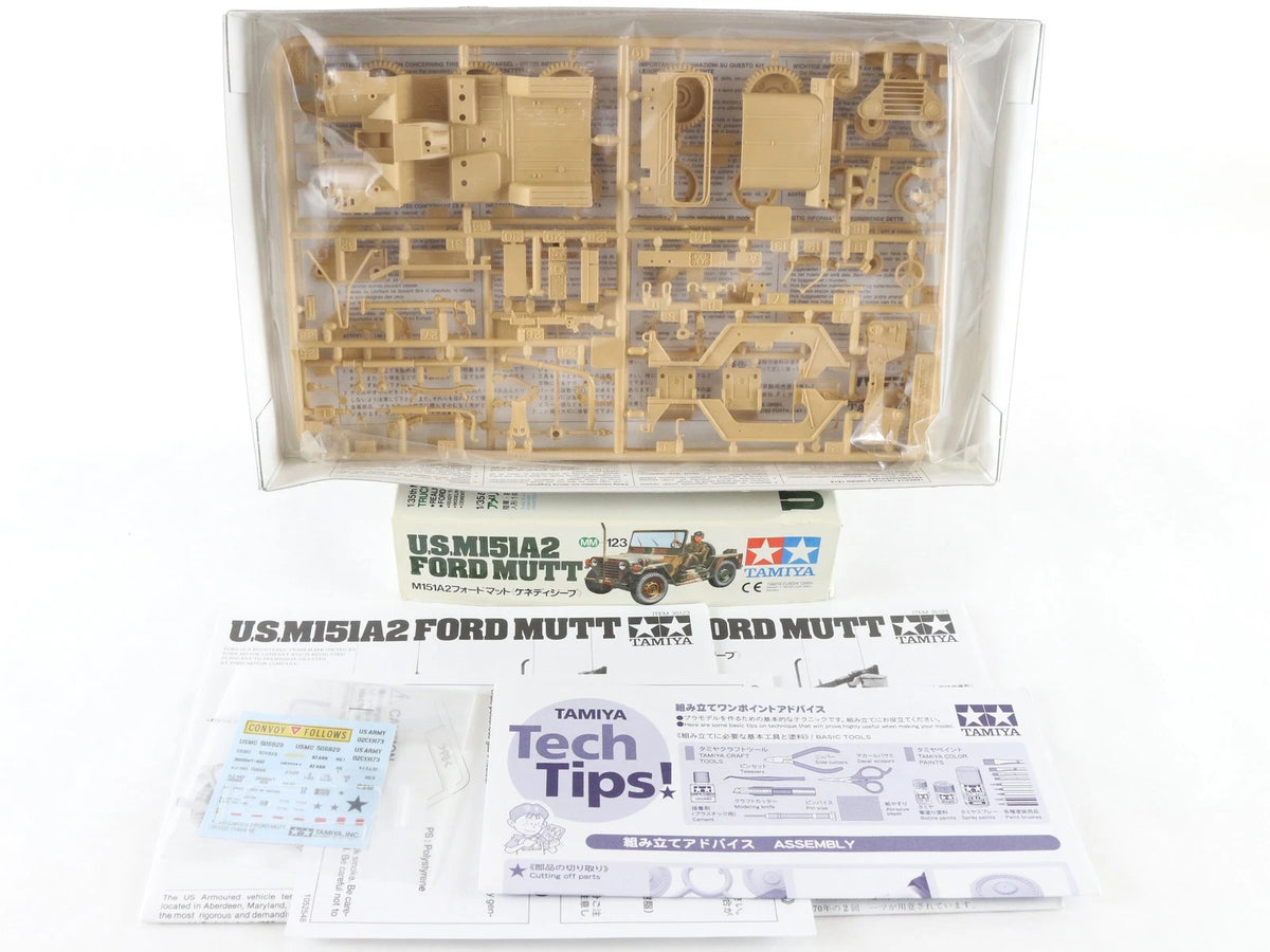 US M151A2 Ford Mutt Utility Truck Tamiya 1:35 35123 1200 Military Kit