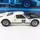 1966 Ford GT40 MK2 #98 White & Black Racing Legends Exoto 1:18 Metal Model Car