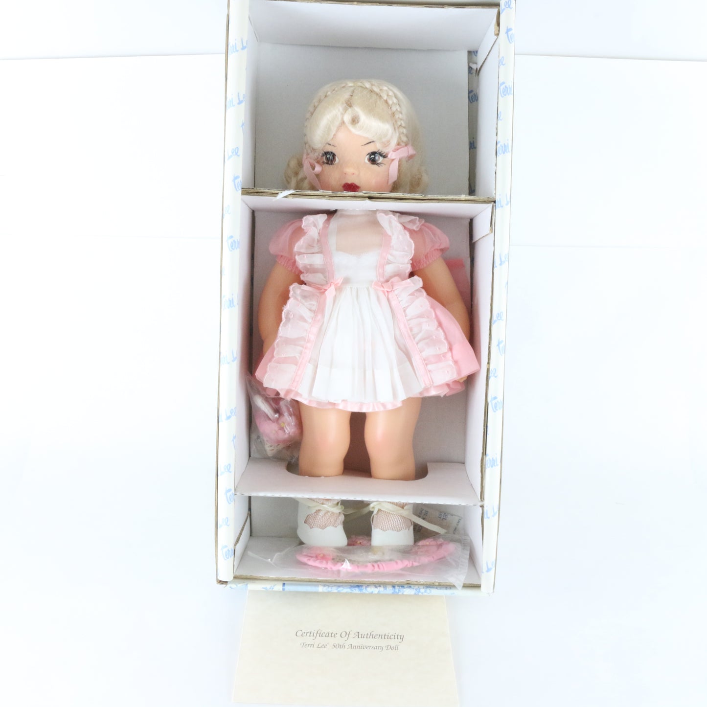 Terri Lee 50th Anniversary Pink Dress 16" Vinyl Doll Knickerbocker 2793/5000