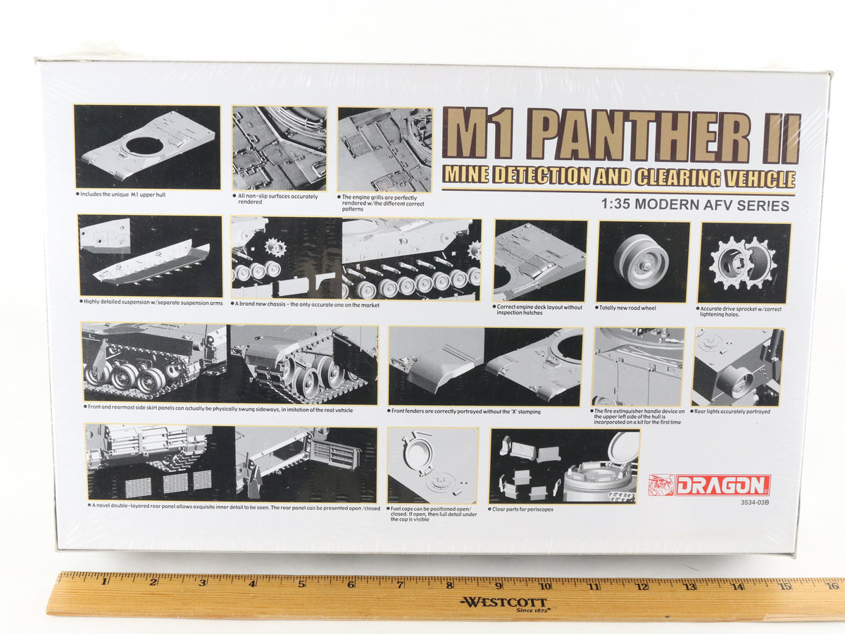 M1 Panther II Mine Detection Vehicle Modern AFV Dragon 1:35 3534 Sealed Kit