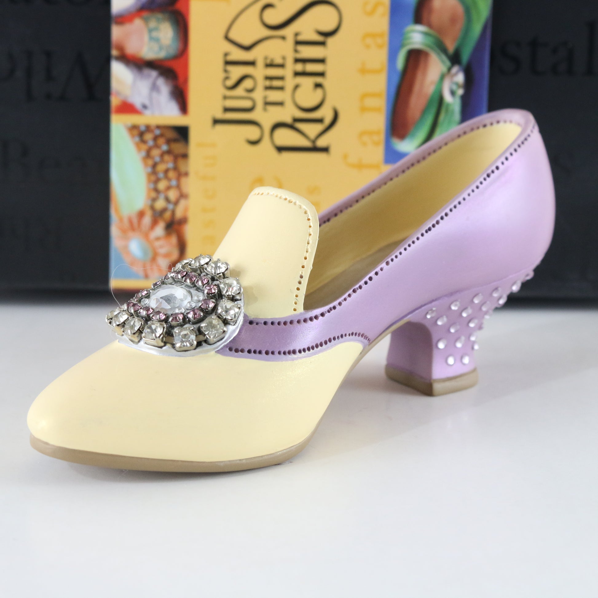 Jewelled Heel Pump Resin Shoe