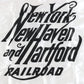 New York New Haven Hartford NYNHH White Black Train Flag 2x3 USA