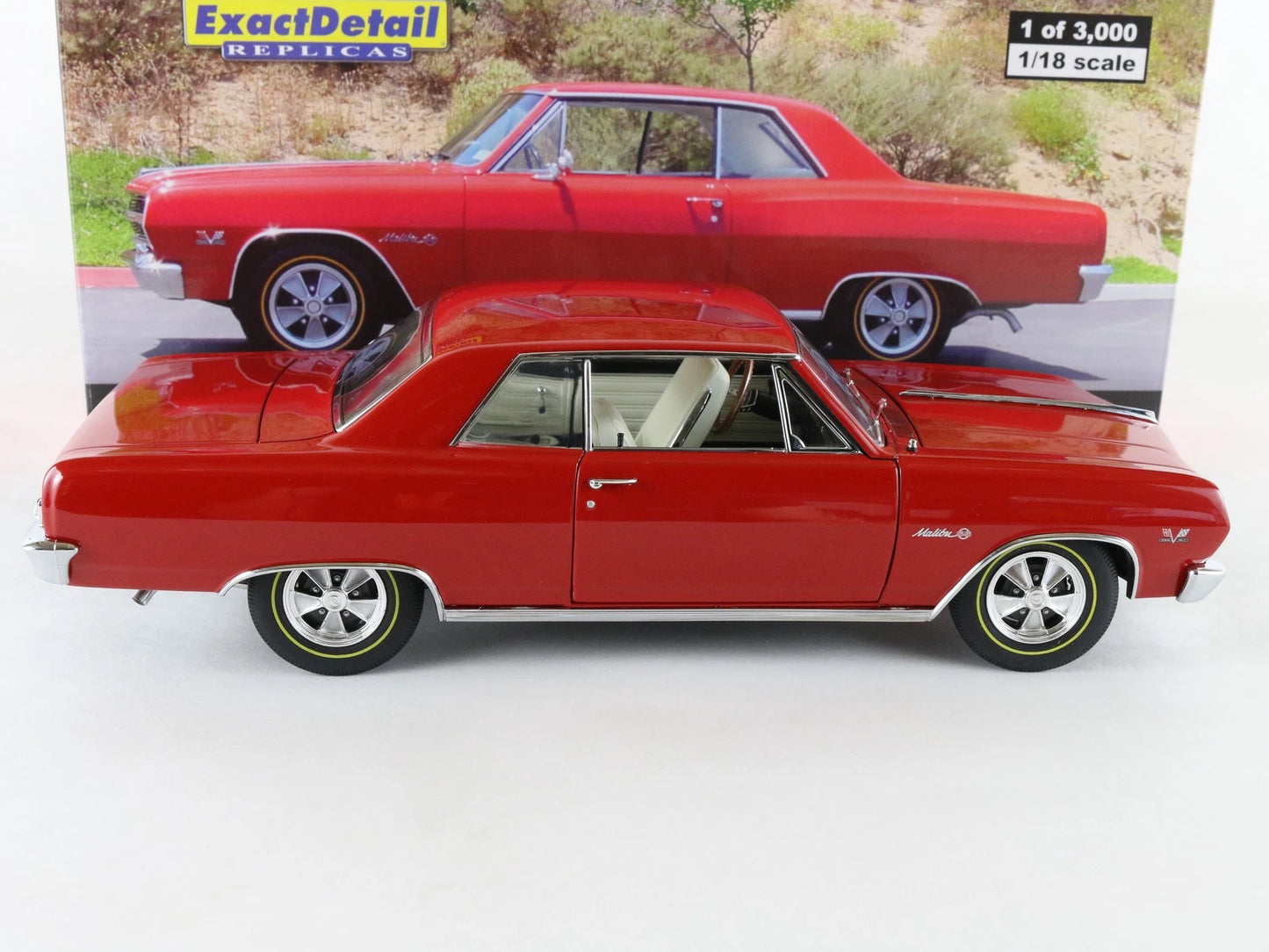 1965 Chevy Chevelle Z16 Malibu SS Red Exact Detail 1:18 Diecast 2370/3000 501