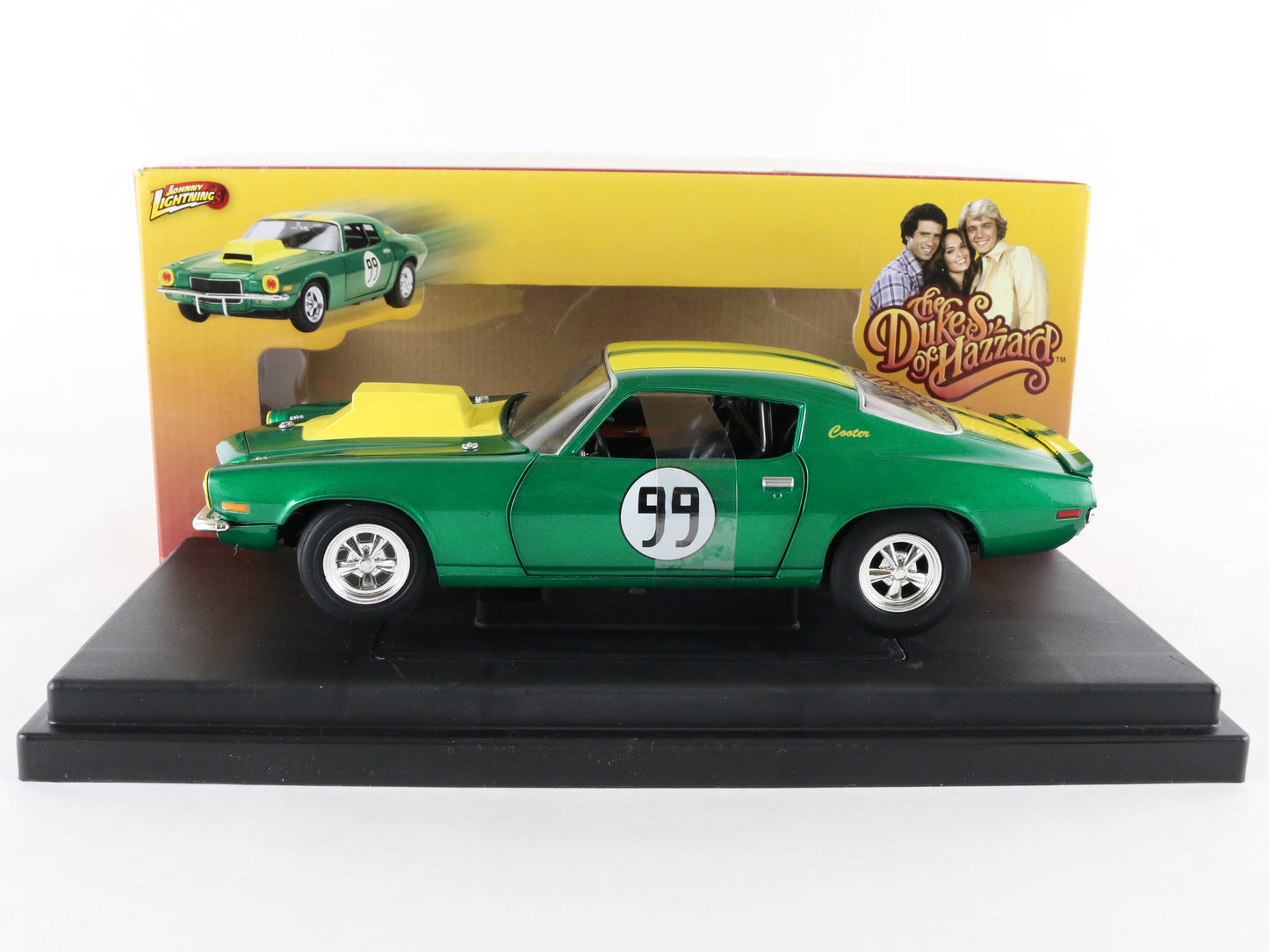 Cooters Chevy Camaro #99 Dukes Of Hazzard Green Johnny Lightning 1:18 21958p