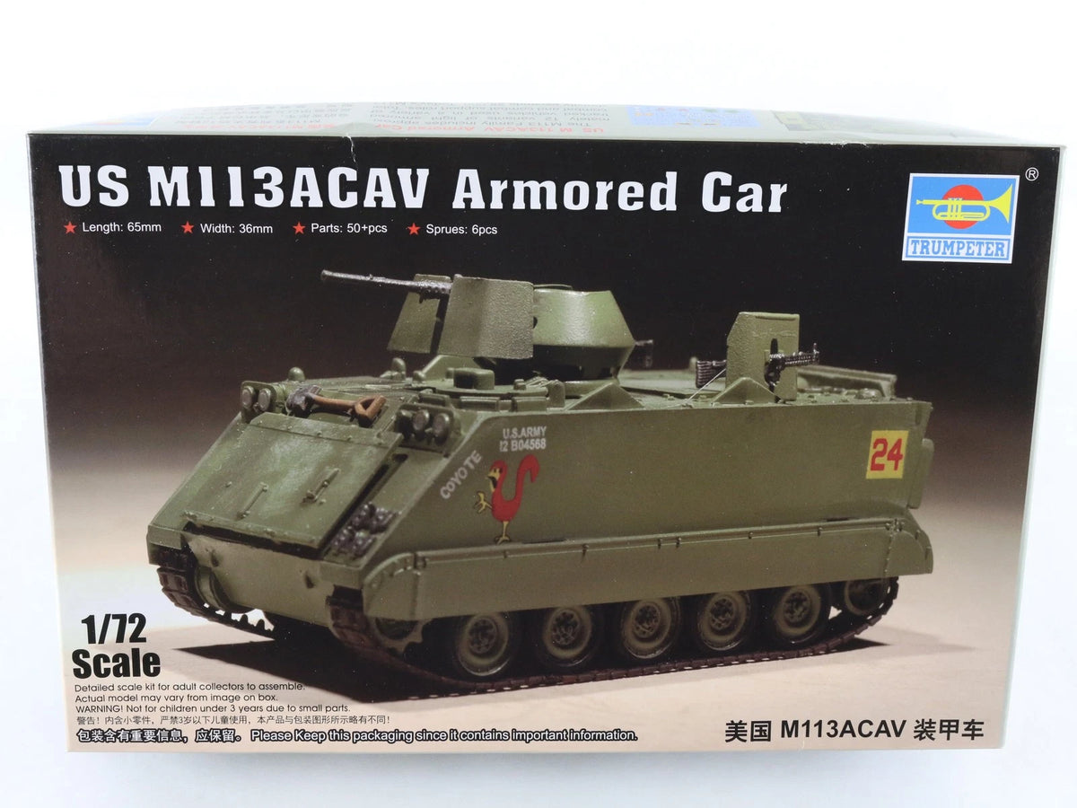 M113 ACAV Armored Car US FMC Trumpeter 1:72 07237 Military Kit