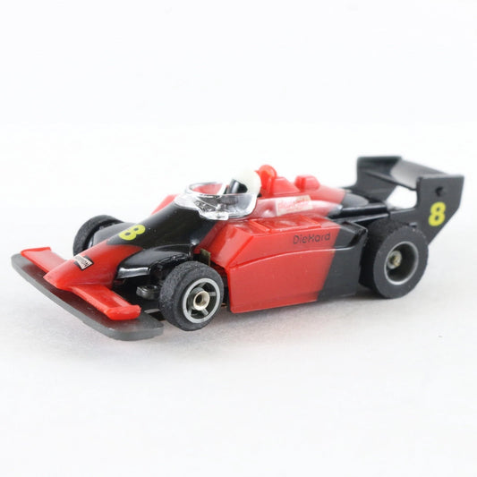 Tyco Indy F1 Diehard #8 Champion Red & Black Racing HO Slot Car