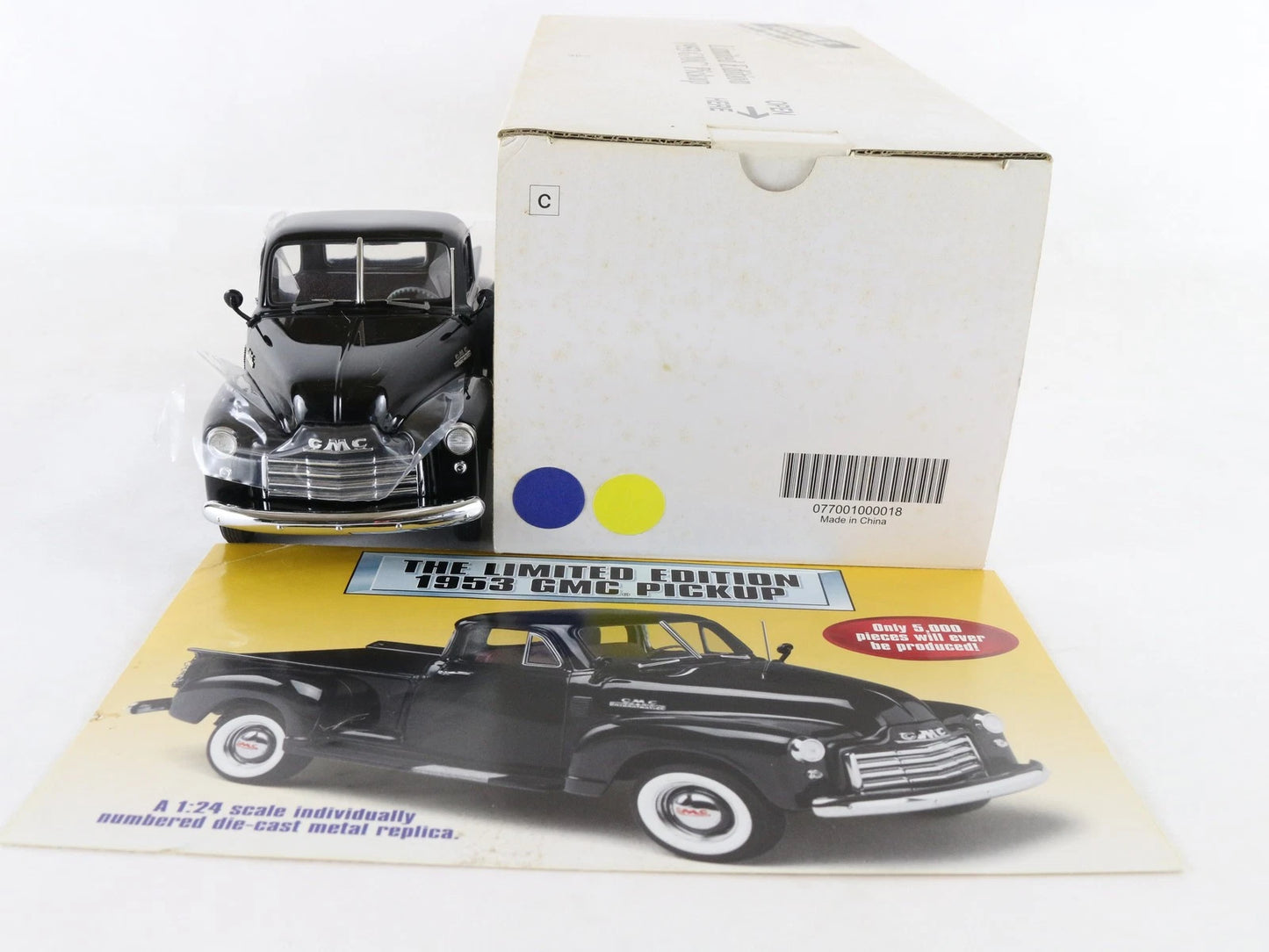1953 Chevy GMC Pickup Truck Black Limited Danbury Mint 1:24 Diecast 3653/5000
