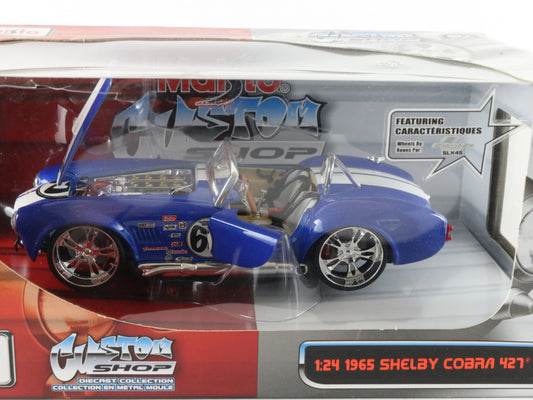 1965 Shelby Cobra 427 Custom Shop Maisto 1:24 Diecast Model Car Sealed