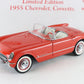 1955 Chevy Corvette Roadster Venetian Red Limited Danbury Mint 1:24 Diecast 396