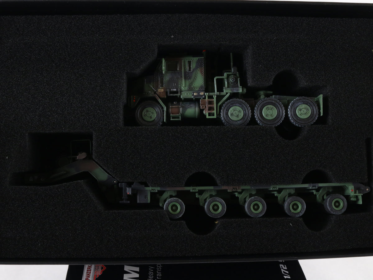 M1070 Heavy Equipment Transporter Truck Trailer Oshkosh Panzerkampf 1:72 Vehicle