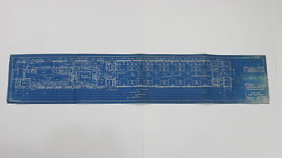 NYC dining car steel floor plan blueprint 1929