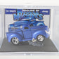 1940 '40 Jeep Willys Blue Muscle Machines Funline 1:64 Model Car W/ Custom Case