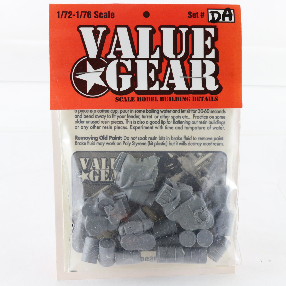 Allied Fuel Drums WW2 Military Accessory Set Value Gear 1:72 - 1:76 DA Resin