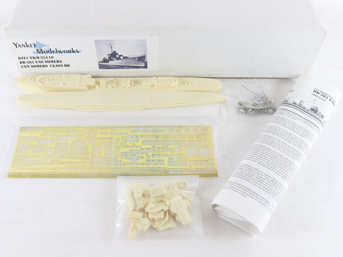 USS Somers DD-381 USN Somers Class DD Yankee Model 1:350 YKM-35110 Resin Kit