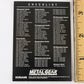 Metal Gear Solid Trading Card Vulcan Raven Checklist Konami Playstation