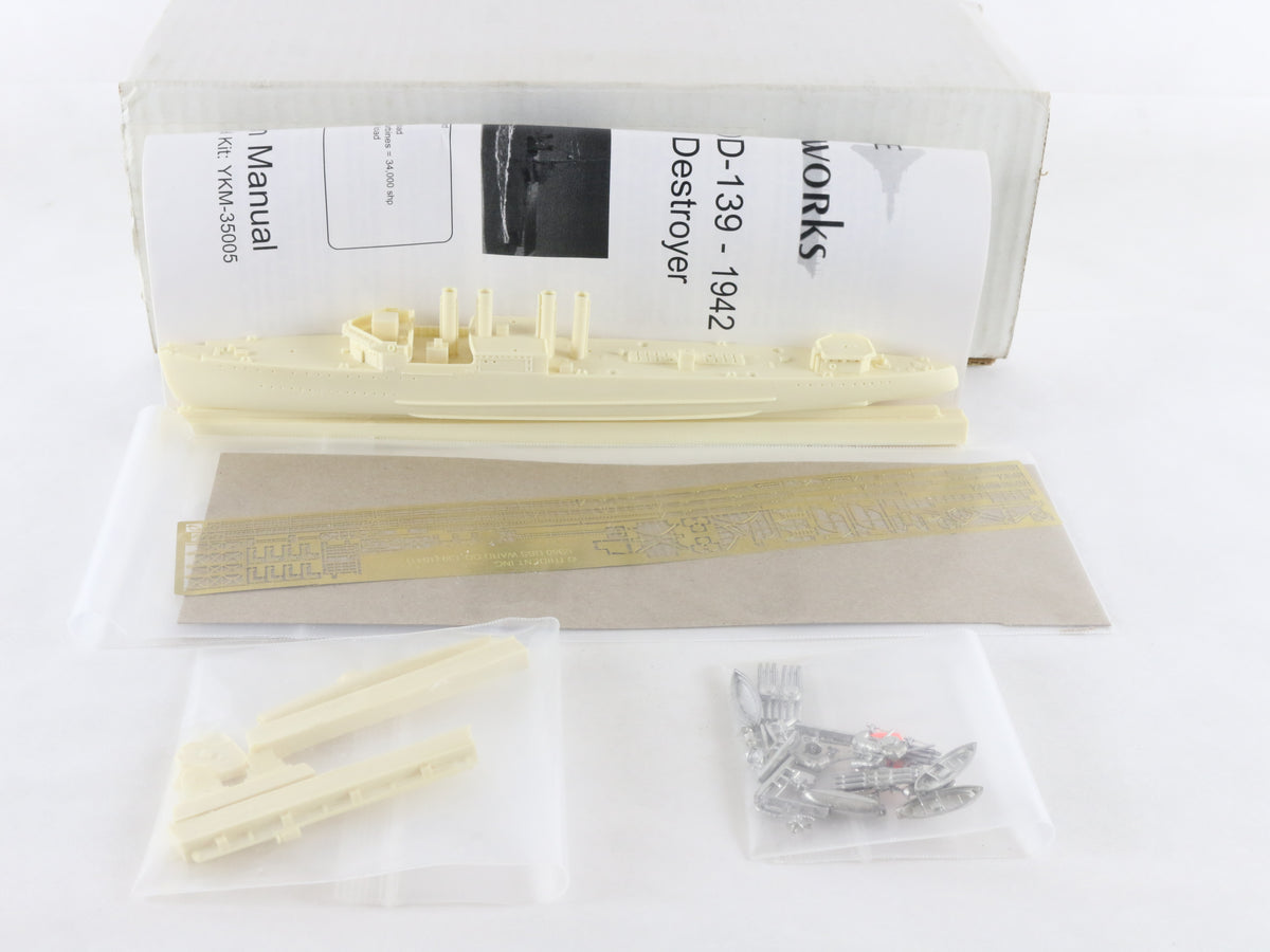 1941 USS Ward DD-139 Clemson Class Yankee Modelworks 1:350 YKM-35005 Resin Kit