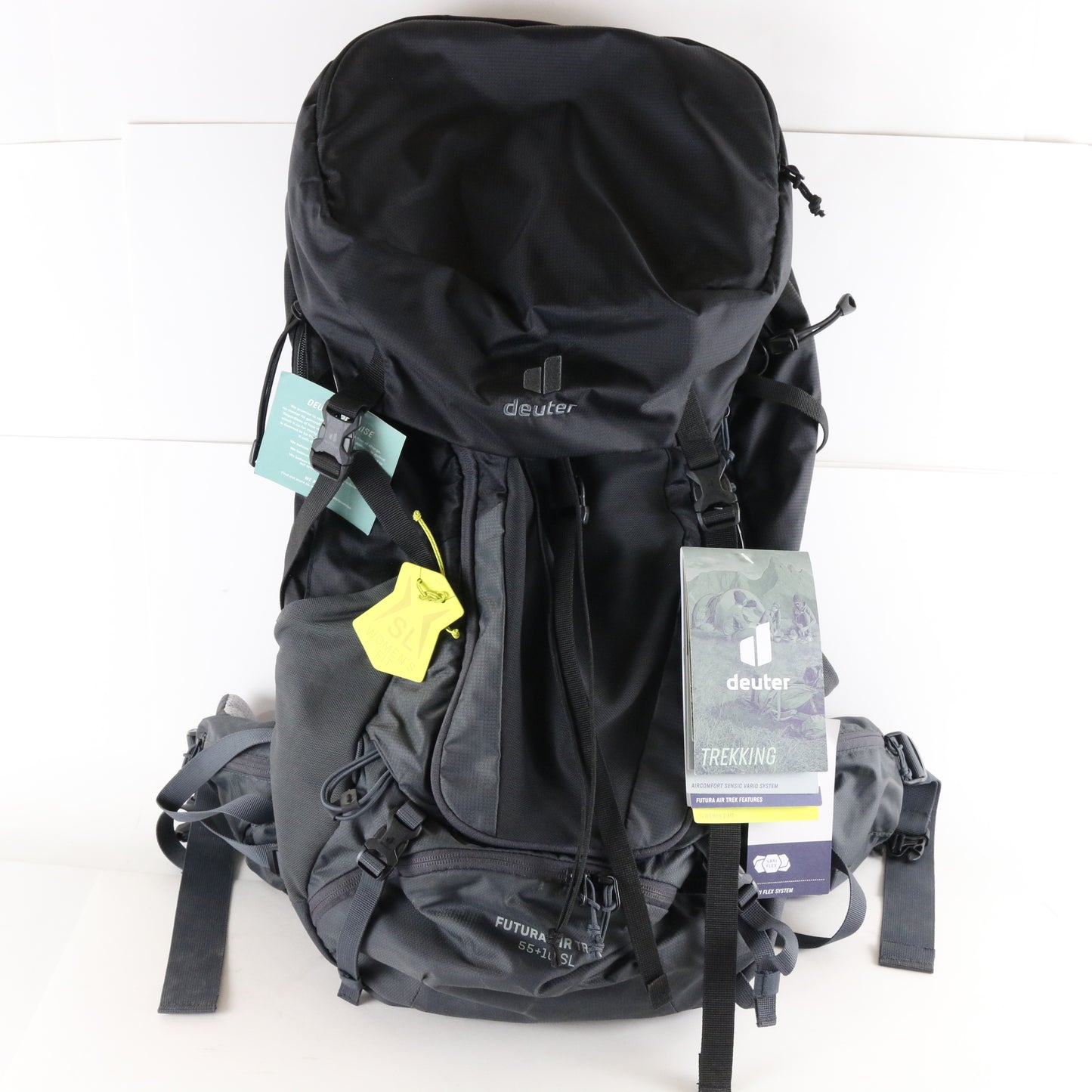 Deuter Futura Trek 55+10 SL Womens Fit Black Graphite Trekking Hiking Backpack