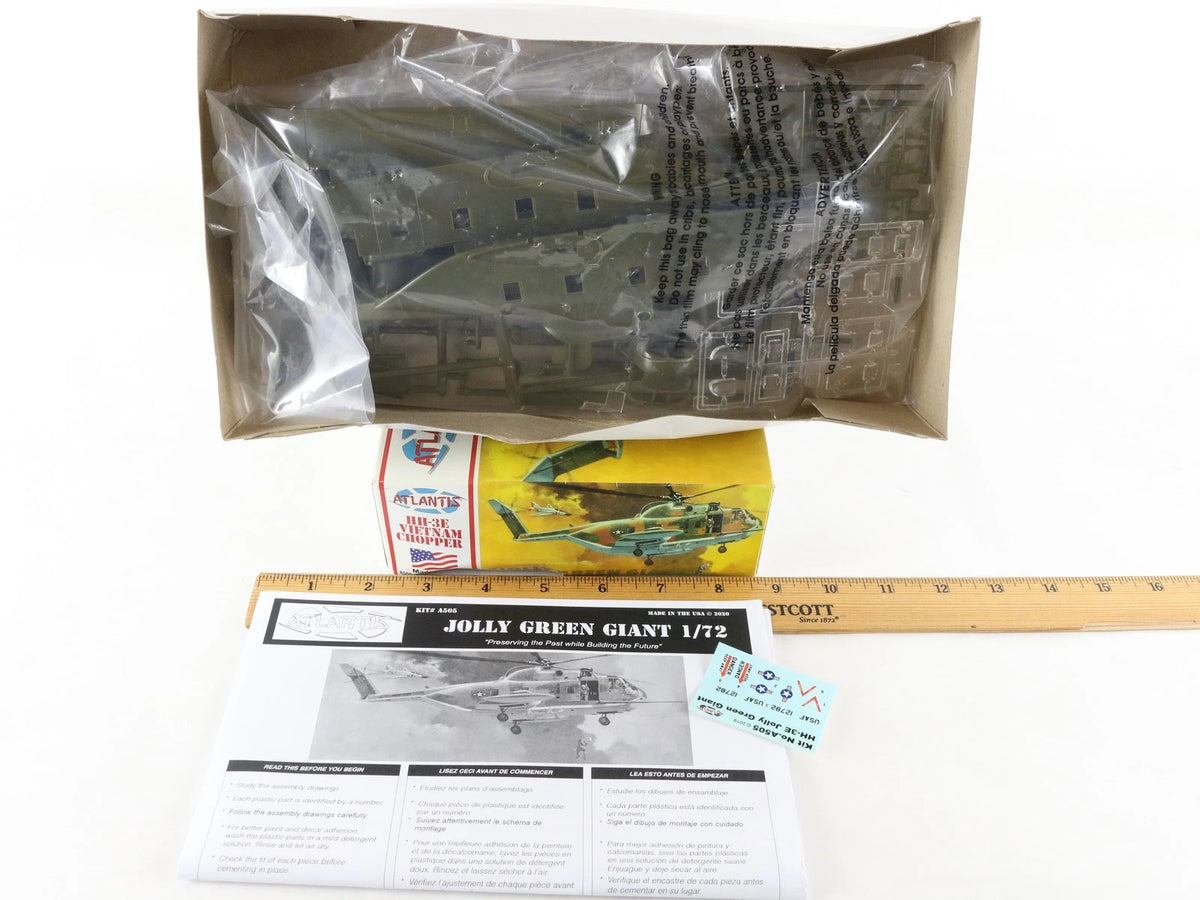 HH-3E Vietnam Helicopter Jolly Green Giant Sikorsky Atlantis 1:72 A505 Kit