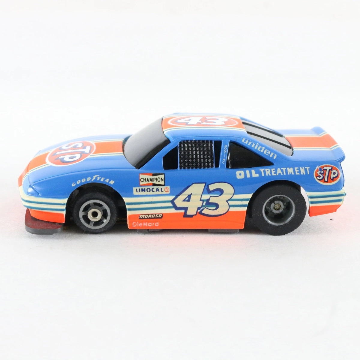 Tyco TCR Pontiac Grand Prix #43 STP Petty Orange Blue Slotless HO Slot Car