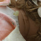 Pink & White Dress Girl Large 22.5" Vinyl Doll W/ Clothes & Hat 71/750